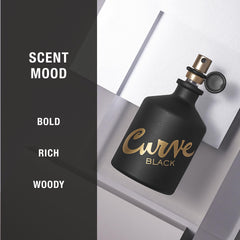 Curve Black Men's Cologne Fragrance Spray, Casual Day or Night Scent, 4.2 fl oz