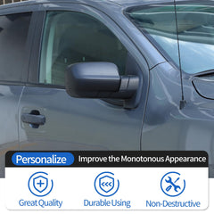 Door Rear View Mirror Cover Compatible with Nissan Titan 2016-2023, ABS Auto Exterior Side Rearview Mirror Protective Trim Cap Accessories 2Pcs (Carbon Fiber Pattern)