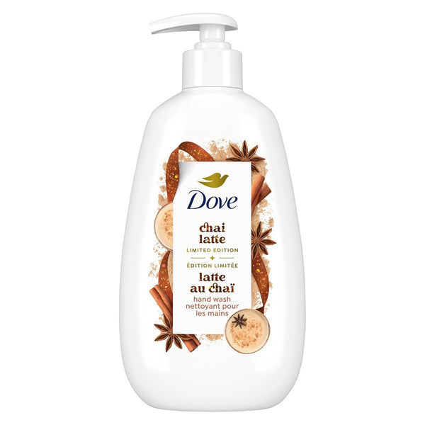 Dove Limited Edition Holiday Treats Liquid Hand Wash for Deep Nourishment Spiced Chai Latte 12 oz