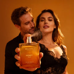 BellaVita Luxury Perfume Duo Honey Oud Eau de Parfum (3.4 fl. oz.) + White Oud Eau de Parfum (3.4 fl. oz.) | Long-Lasting, Vegan & Cruelty-Free Fragrances for Every Occasion