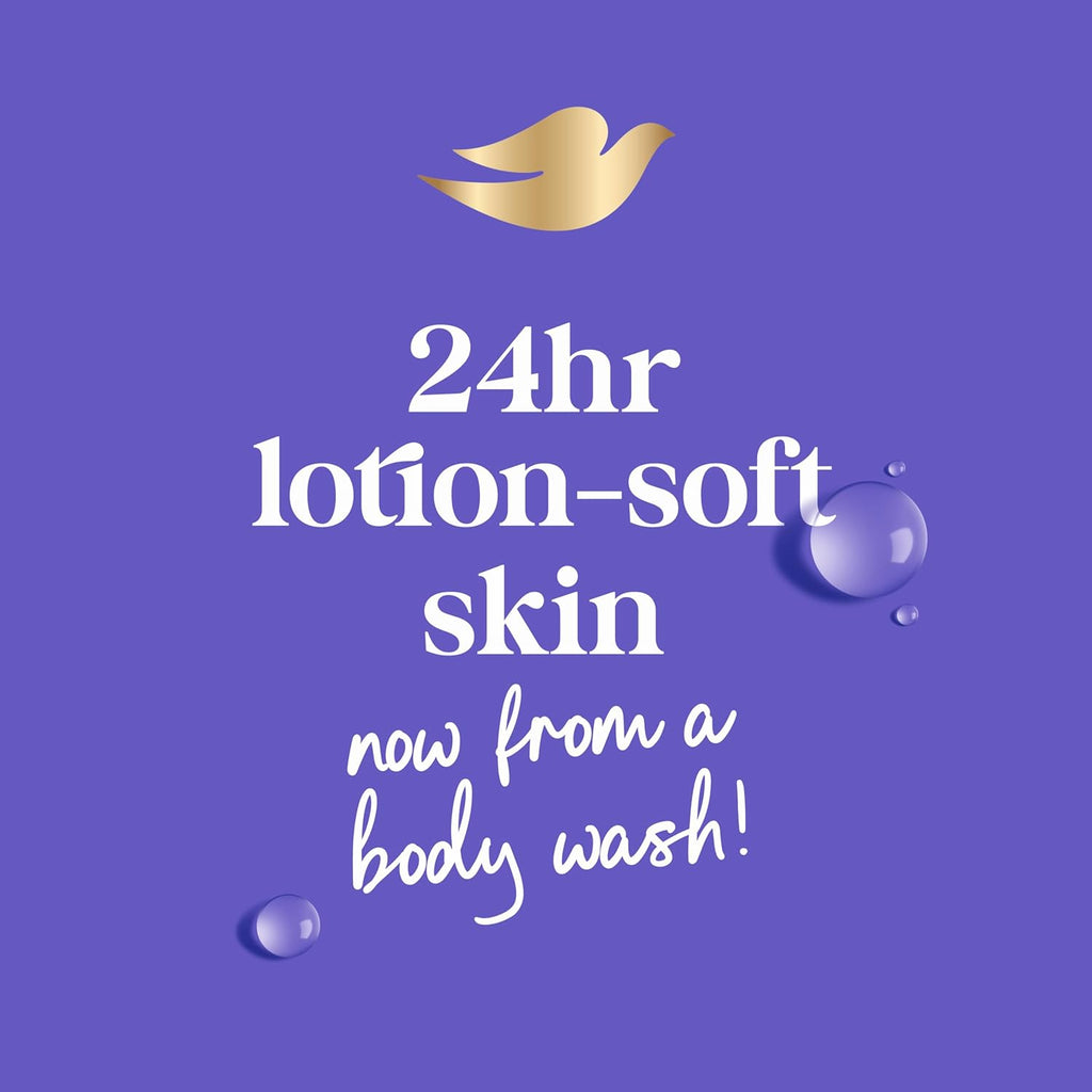 Dove Body Wash Unwind Blueberry & Moon Milk For 24hr Lotion-Soft Skin Moisturizing Skin Cleanser with No Sulfates No Parabens 30.6 oz