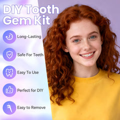 DAZZLEBRITE Tooth Gem Kit, Tooth Gems Kit for Teeth, Beginners Starter Crystals Teeth Gem Jewelry for Women Men, Bedazzling Gems Kits with Pickup Tools.