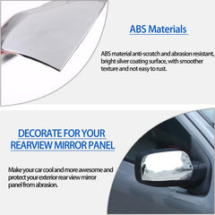 Door Rear View Mirror Cover Compatible with Nissan Titan 2016-2023, ABS Auto Exterior Side Rearview Mirror Protective Trim Cap Accessories 2Pcs (Carbon Fiber Pattern)