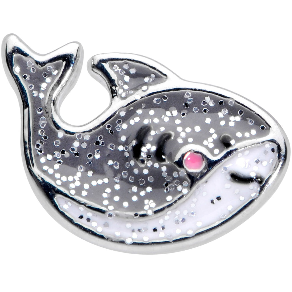 20G 1/4 Sweet Smiling Whale Nose Bone