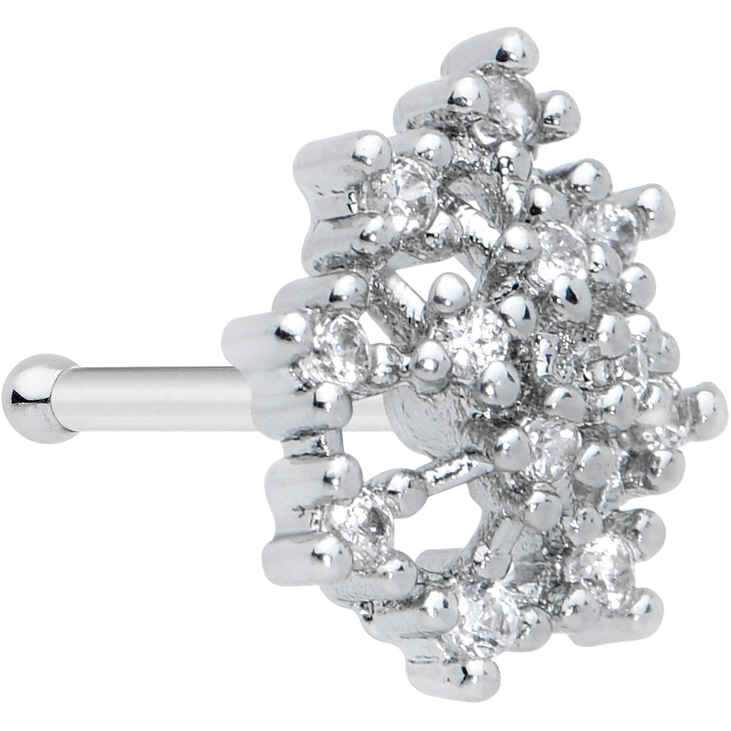 20G 5/16 Clear CZ Gem Constellation Nose Bone