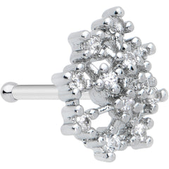 20G 5/16 Clear CZ Gem Constellation Nose Bone