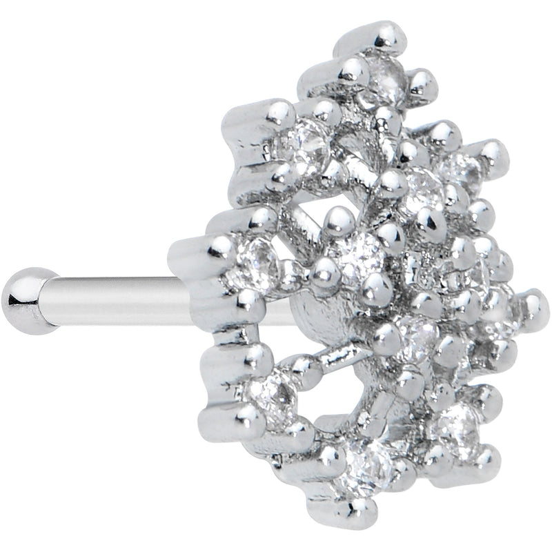 20G 5/16 Clear CZ Gem Constellation Nose Bone