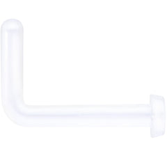 18G 1/4 Clear Bioplast Flat Top L Shape Nose Retainer Set of 10