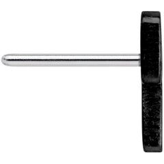 Implant Grade 23 Titanium Black Lightning Threadless Push In Top