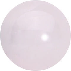 16G 5/16 Elegant Pink Rose Quartz Internal Threaded Labret Tragus