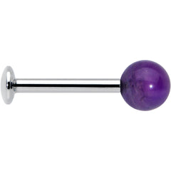 16G 5/16 Elegant Purple Amethyst Internal Threaded Labret Tragus
