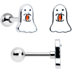 16G 1/4 Ghost Skull Eye Candy Halloween Cartilage Tragus Set of 3