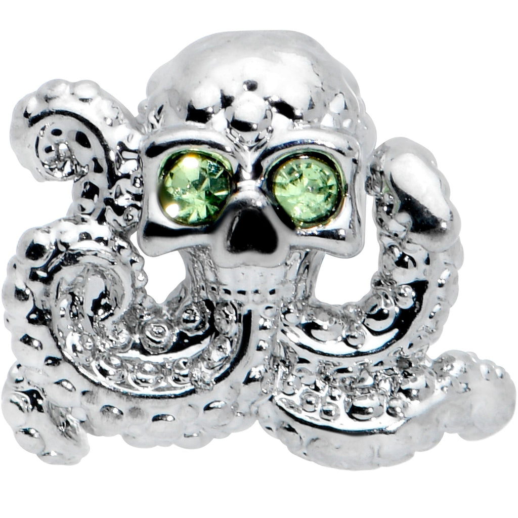 16G 5/16 Clear Green Gem Sunglasses Octopus Labret Monroe Tragus