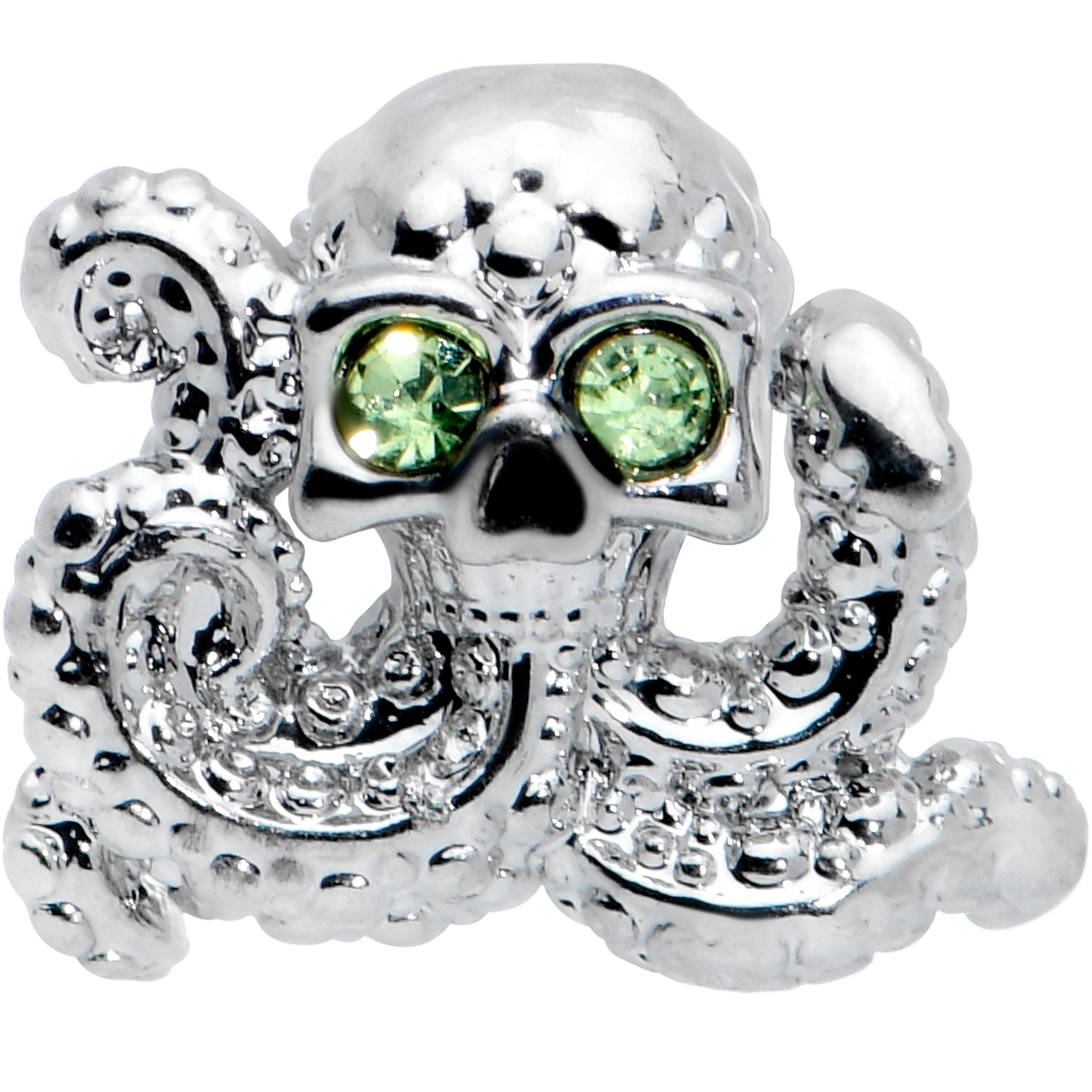 16G 5/16 Clear Green Gem Sunglasses Octopus Labret Monroe Tragus
