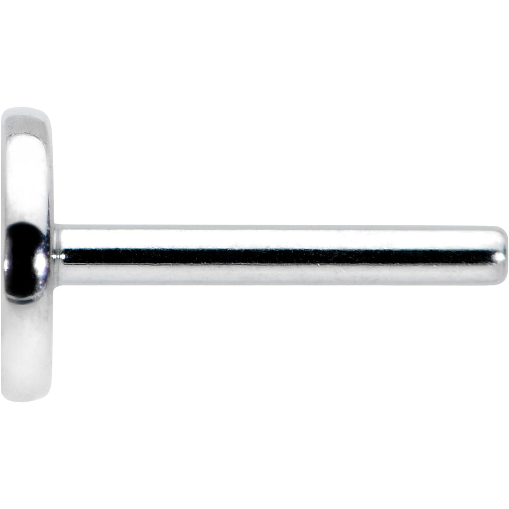 20G 1/4 G23 Titanium Threadless Post Only Labret Tragus Nose