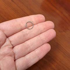 20G 9mm Grade 23 Titanium Bendable Hoop Ring