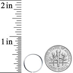 20G 1/2 Grade 23 Titanium Bendable Hoop Ring