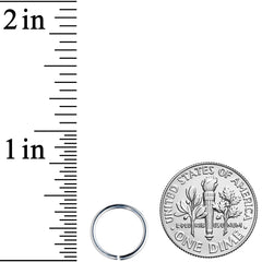 18G 9mm Grade 23 Titanium Bendable Hoop Ring