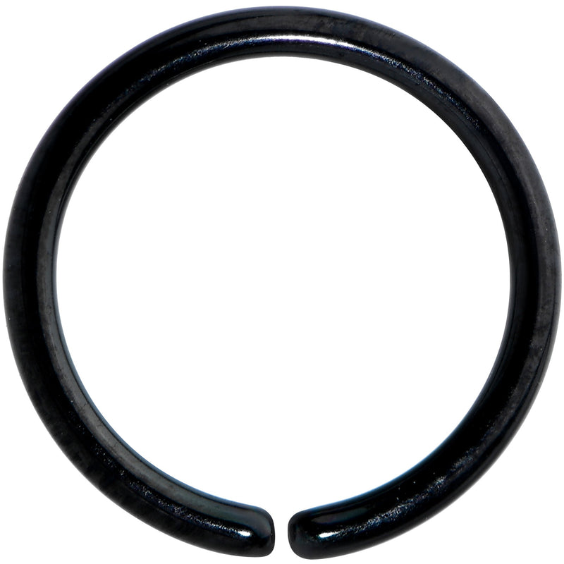 18G 5/16 Black PVD Grade 23 Titanium Bendable Hoop Ring