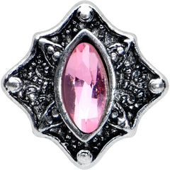 16G 5/16 Pink Gem Rhombus Retro Labret Monroe Tragus