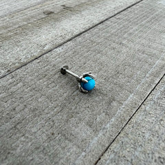 16G 5/16 Blue Turquoise Claw Hand Labret Monroe Tragus
