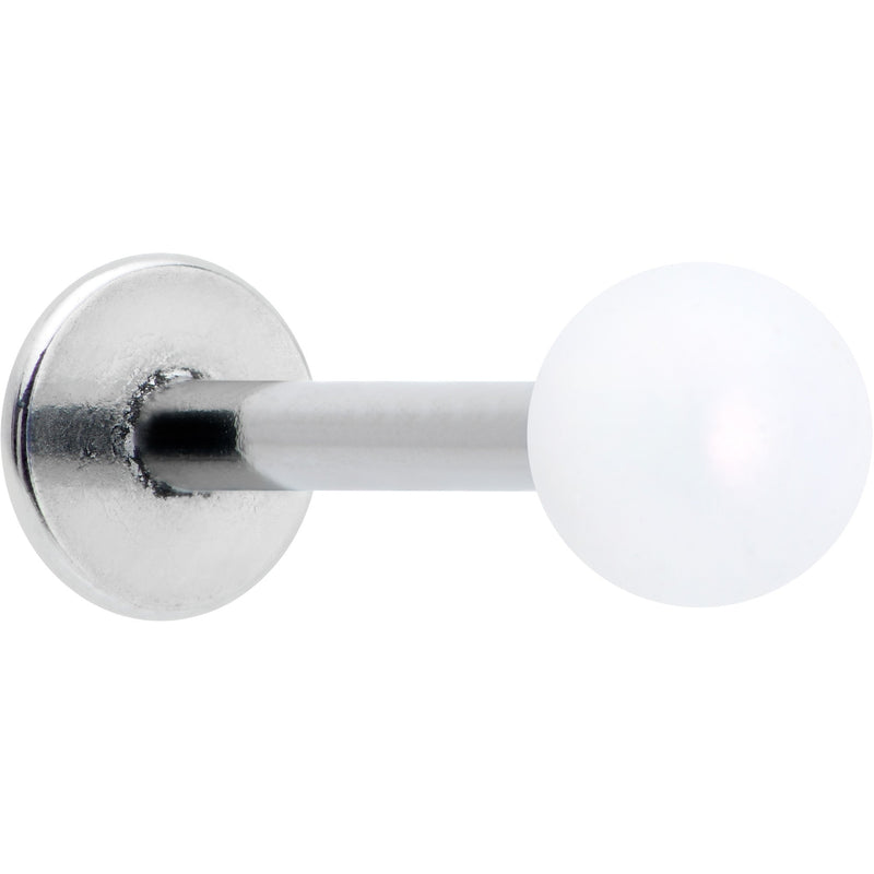 16G 5/16 Matte White Aurora Labret Monroe Tragus