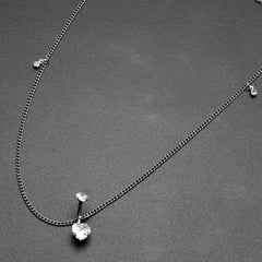 Clear Gem Double Heart Double Mount Belly Ring Belly Chain