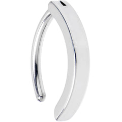 14G 1/2 316L Surgical Steel Smooth Style Hinged Hoop Belly Ring