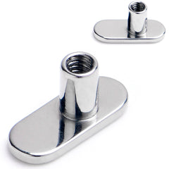 14G 2.5mm Rise No Hole Implant Grade Titanium Dermal Anchor Base