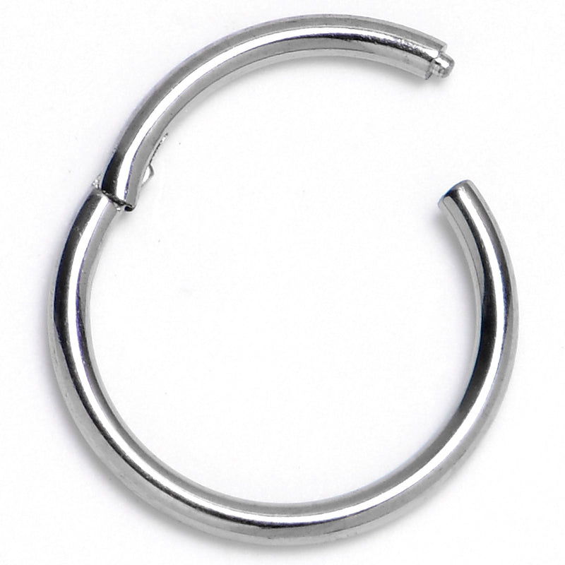 18G 9mm ASTM F-136 Titainum Precision Hinged Segment Hoop