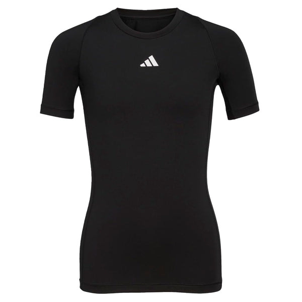 adidas Boys Moisture Wicking Techfit Compression Shirt Short Sleeve