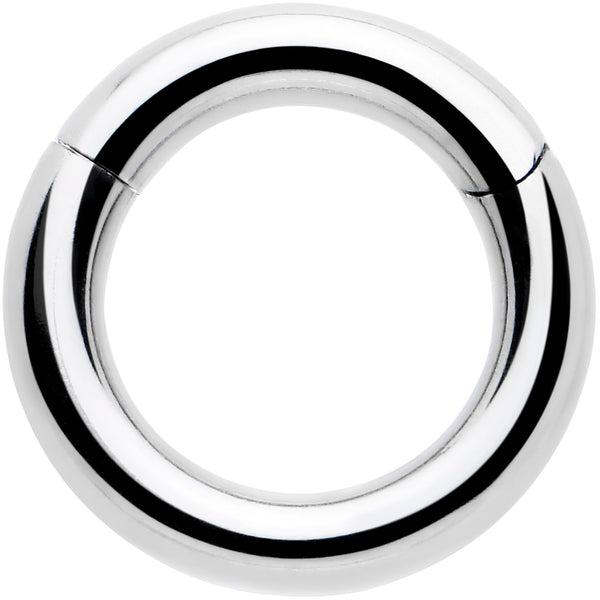 14G 1/4 316L Surgical Steel Precision Hinged Segment Hoop