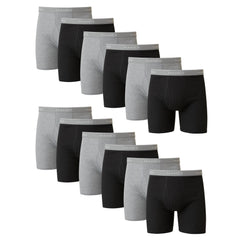 Hanes mens Underwear Boxer Briefs Pack, Cool & Breathable Cotton Moisture-wicking Underwear for Men, No Ride Up
