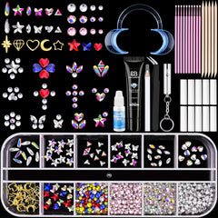 DAZZLEBRITE Tooth Gem Kit, Tooth Gems Kit for Teeth, Beginners Starter Crystals Teeth Gem Jewelry for Women Men, Bedazzling Gems Kits with Pickup Tools.