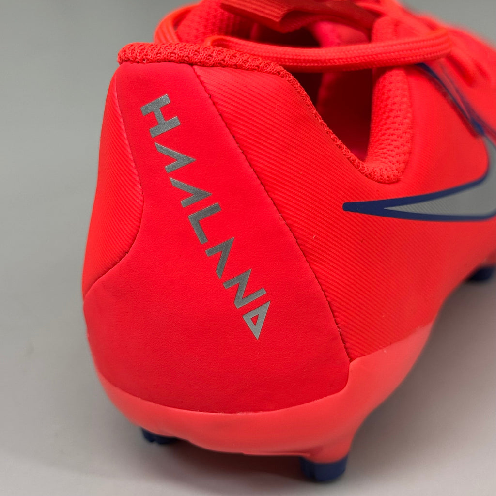 NIKE Kids Shoes Cleat Phantom GX II Academy X Haaland FG/MG Sz 2y Bright Crimson As-is