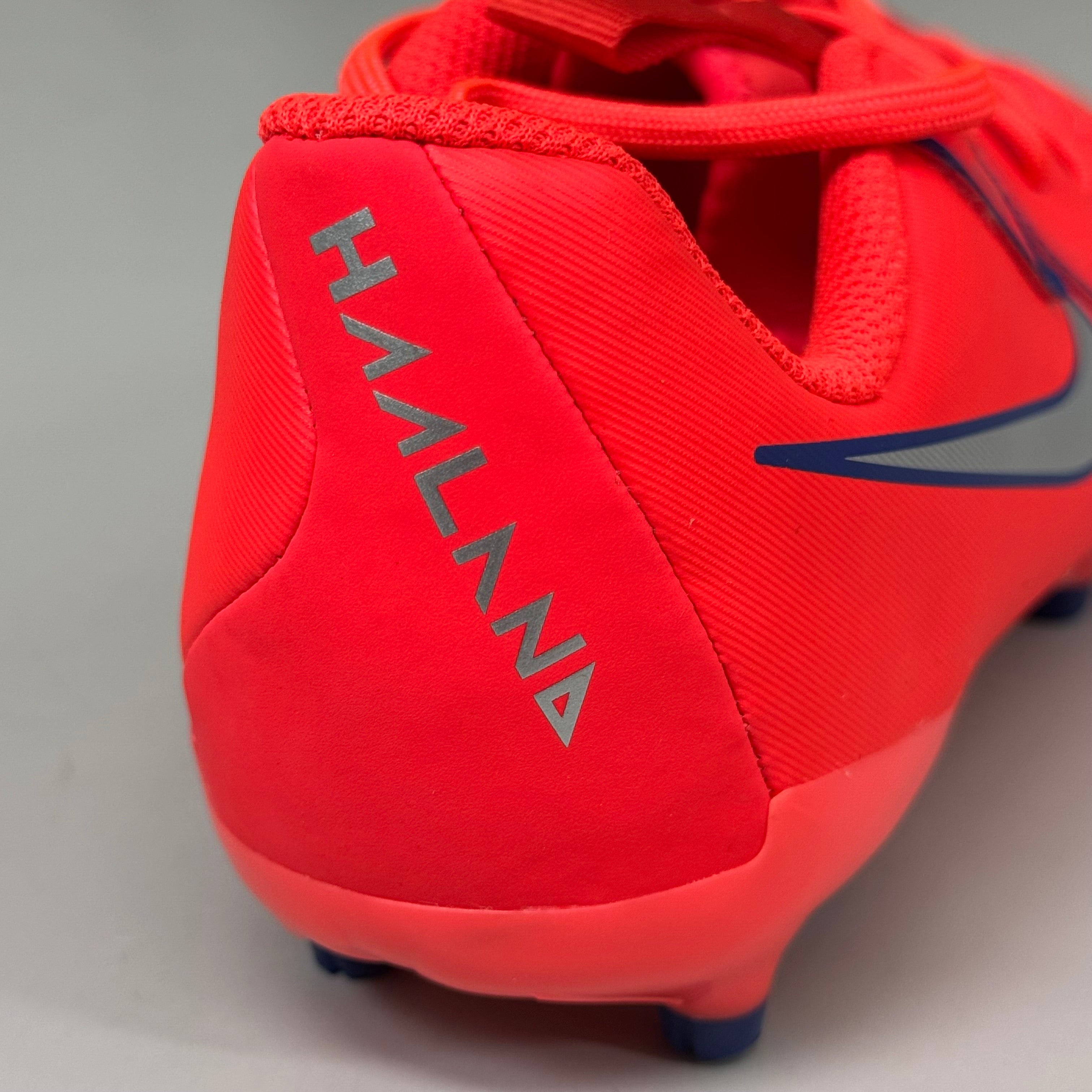 NIKE Kids Shoes Cleat Phantom GX II Academy X Haaland FG/MG Sz 2y Bright Crimson As-is