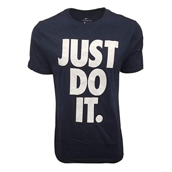 Nike Mens Just Do It Big Logo T-Shirt (Small Navy)
