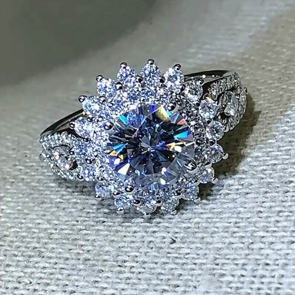 8mm Zirconia Zinc Alloy Ring