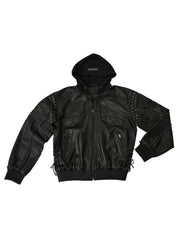 Leather Bomber Jacket