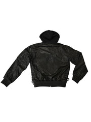Leather Bomber Jacket