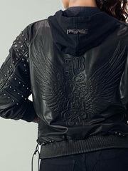 Leather Bomber Jacket