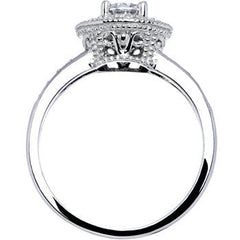 Sterling Silver Round Cubic Zirconia Ring -.80 ct tw