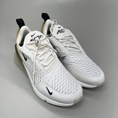 NIKE W Air Max 270 Foam Insole Mesh Shoes Women's Sz 7 White Gold DZ77736 001