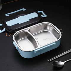 Bento Lunch Box – Includes Thermos Bag, Spoon & Chopsticks