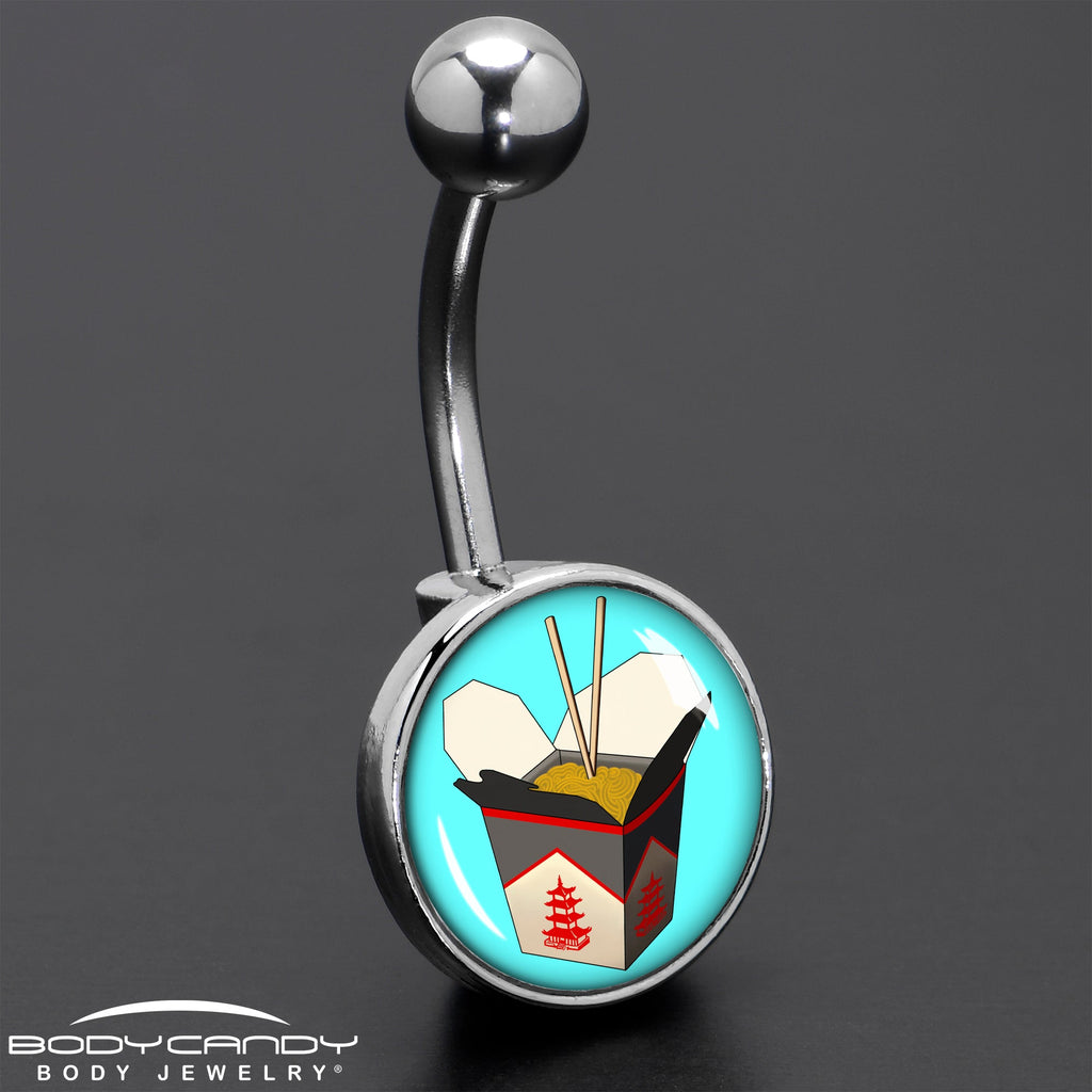 Chinese Take Out Belly Ring by Onyx O