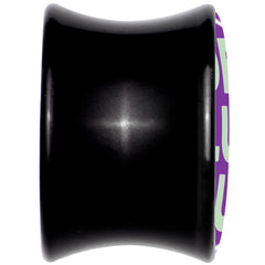 Word DELULU Black Acrylic Saddle Plug Set by Onyx O