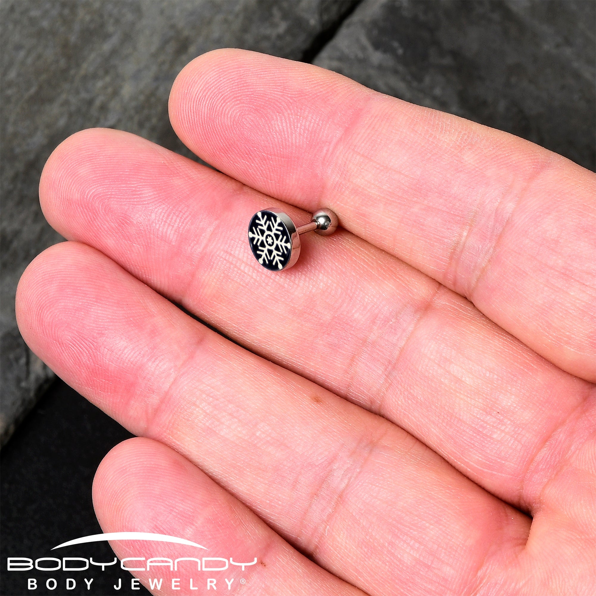 Glow in the Dark Holiday Christmas Tree Tragus Cartilage Earring by Onyx O