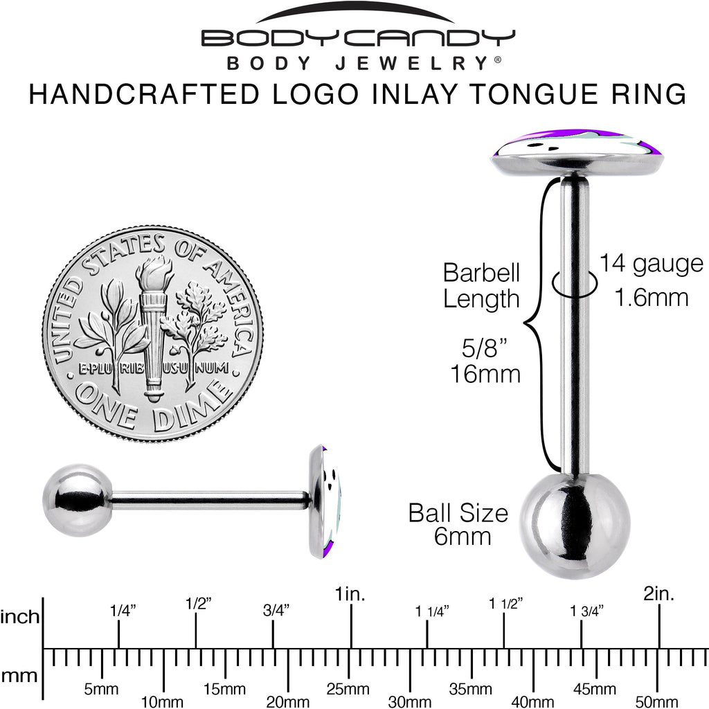 Ghost Barbell Tongue Ring by Onyx O