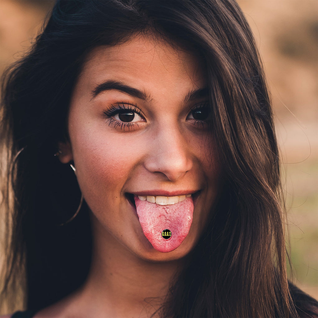 G.O.A.T. Barbell Tongue Ring by Onyx O