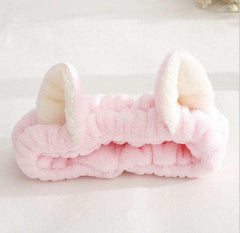Cute Cat Ears Headband – Soft Hair Wrap for Makeup Routine